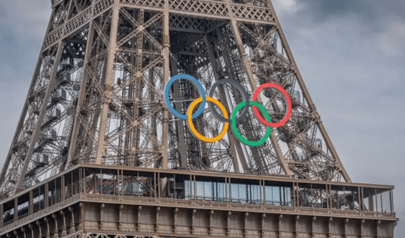 Effiel Tower Olympic Rings