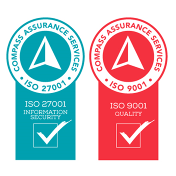 ISO 27001 ISO 9001 logos